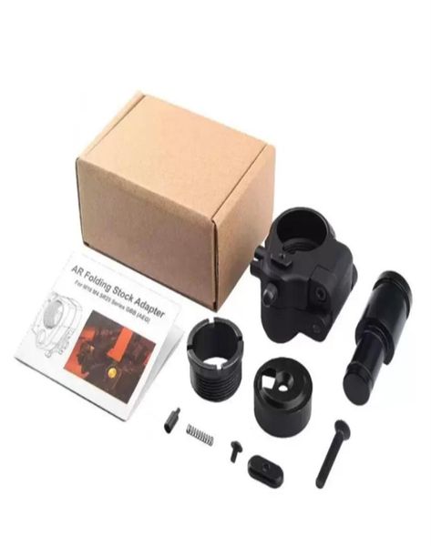 

tactical ar folding stock adapter airsoft hunting accessory for m16m4 sr25 series gbb aeg 200421239915