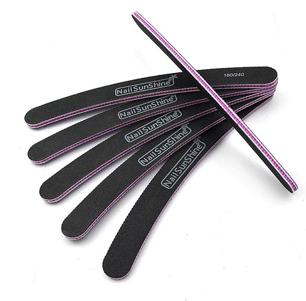 

1pcs 100180240 nail files sanding buffer double sided pedicure manicure accessories professional nail care beauty tools polish1070858