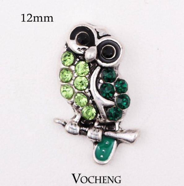 

vocheng nosoa 12mm owl style custom green snap button ginger snap jewelry interchangeable jewelry accessories vn3681836580