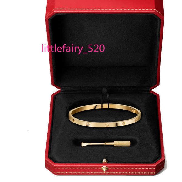 

bangle bangle thin love bracelet with screwdriver 6 diamonds bangles designer luxury jewelry womans 3.65mm rose gold platinum bracelets for, Black