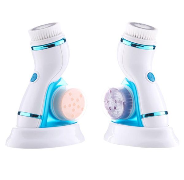 

4 in 1 ultra electric facial cleansing brush massager rechargeable pore face cleaning device skin care brush for face c1811145400882