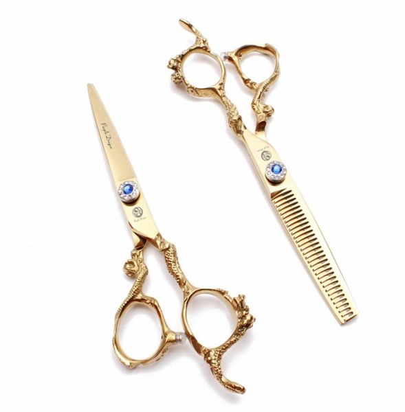 

professional hair scissors z9003 6quot japan 440c golden cutting shears thinning scissors barber shop hairdressing scissors prof5636056