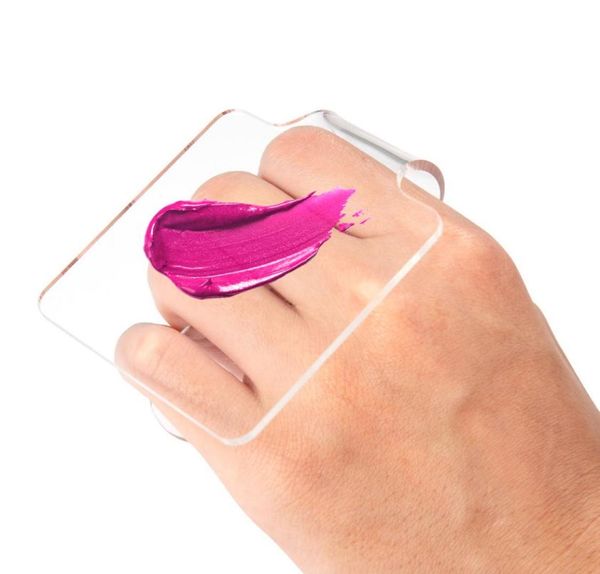 

2021 makeup palette acrylic clear nail art manicure polish gel foundation eyeshadow diy mixing pigment painting water color tool2870982