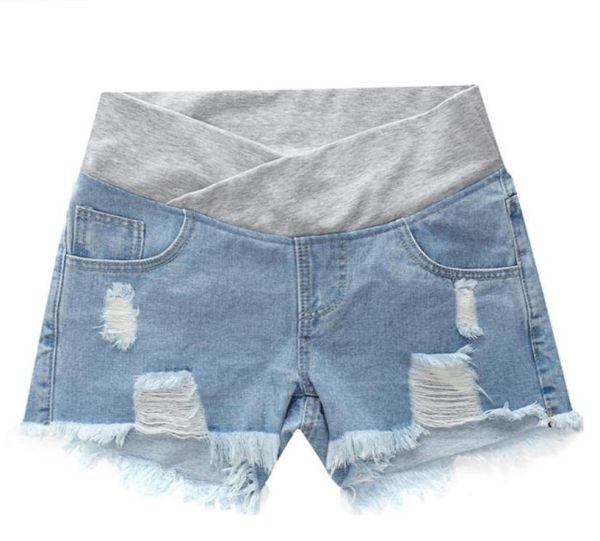 

pregnant women039s shorts summer wear lowwaisted denim shorts summer loose pants for pregnant women clothes maternity5569540, White