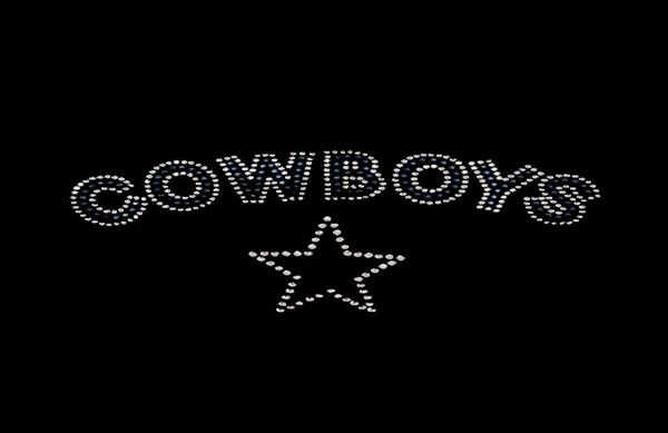 

customize very low heat transfers cowboys rhinestone transfer fix motif iron on strass applique2822462, Black