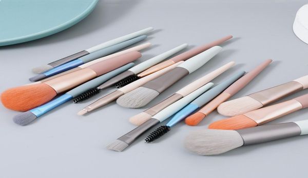 

8pcs makeup brushes tool set cosmetic powder eye shadow foundation blending beauty make up brush1397499