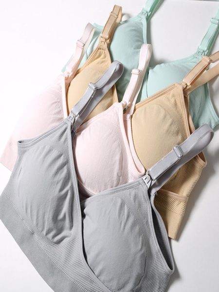 

3pcsset maternity bra nursing bra pregnant women wire breastfeeding underwear cover  l blb85751595928, White