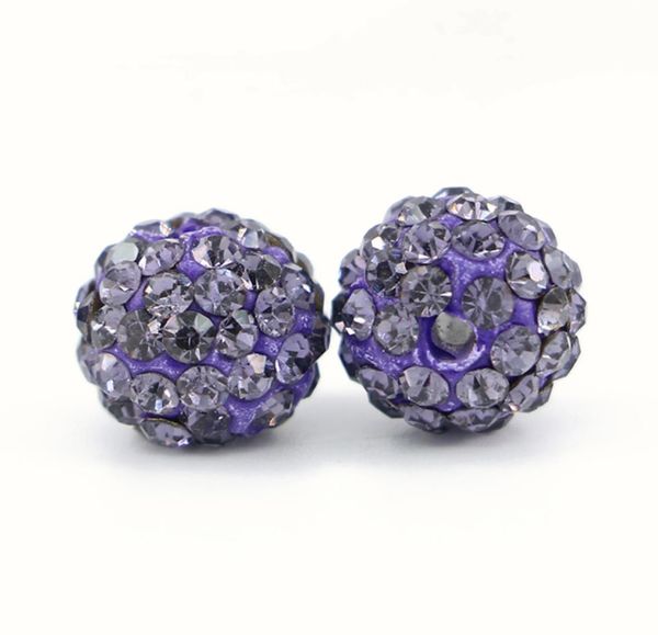 

crystal rhinestones pave clay spacer ball beads full drilled 6 rows rhinestone ploymer clay disco ball beads 100pcsbag7828827, Black