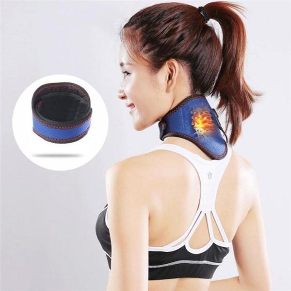 

usb electric neck guard moxibustion neck guard safety voltage electric heating far infrared to protect the14971392, Black;blue
