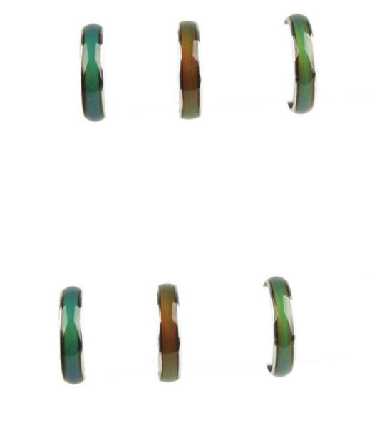 

mix size mood ring changes color to your temperature reveal your inner emotion nail ring gift fashion jewelry bijoux accessories 12290349, Silver