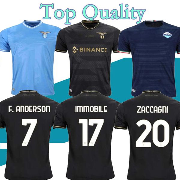 

2023 lazio immobile soccer jerseys maglie 23 24 immobile luis bastos sergej badelj lucas j.correa zaccagni marusic fans and player football, Black;yellow
