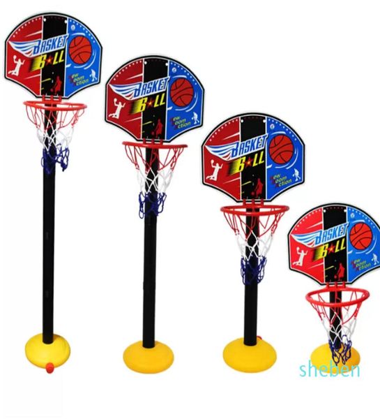 

basketball hoop set for kids adjustable portable basketball stand sport game play set net ball and air pump toddler baby sport96134316560
