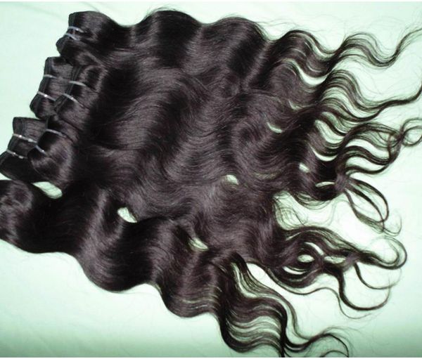 

2021 selling 5pcs6pcs lot 1203903928quot 100 processed brazilian human hair weft natural color1b soft wa3091873, Black