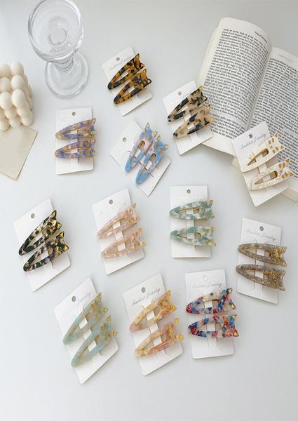

korean version duckbill clips for women girls colorful simple allmatch hair clips cartoon cute cat pattern broken hair clips9777410, Golden;silver