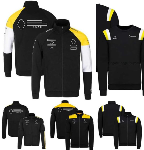 

f1 jacket formula 1 fans hoodie spring autumn men's full zip windproof jackets custom same style racing clothing plus size, Black