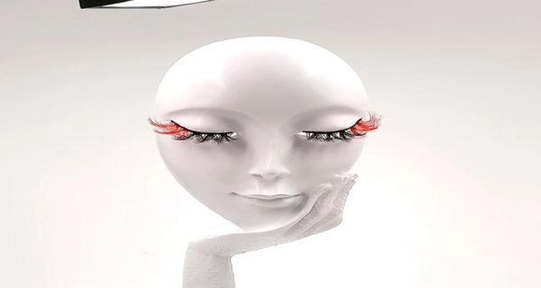 

unique mix two colors 3d mink rainbow colored eyelashes volume fluffy red purple blue eye lashes for cosplay halloween8365402