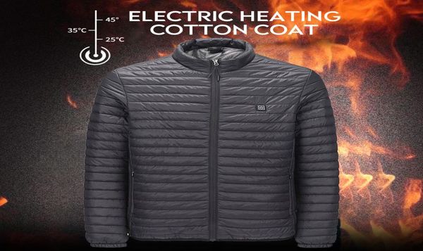 

warm coat pocket usb heated coat heating jacket washable zipper windproof temperature ajustable electric vest heated3639164