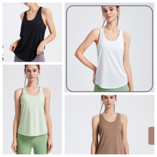 

a12 yoga designer t-shirt vest summer sports breathable women's outerwear beautiful back sleeveless running fitness loose yoga clothing