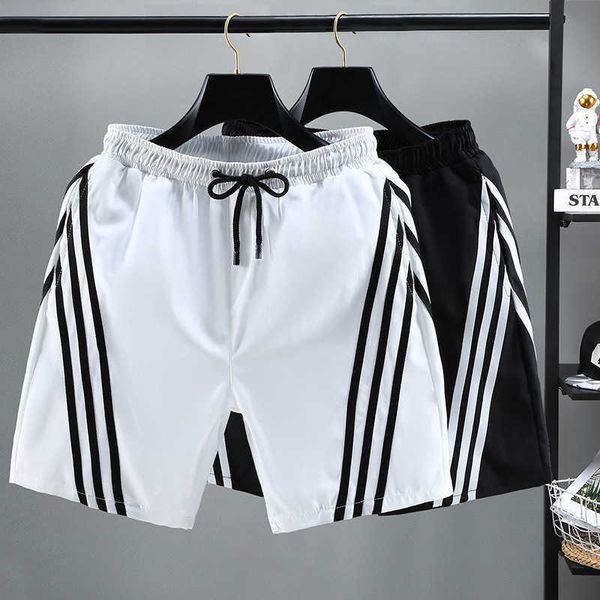 

shorts men's sports and leisure big underpants korean fashion summer slim men's beach pants youth elastic waist shorts, White;black
