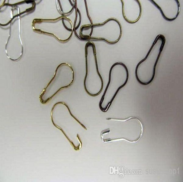 

1000 pin bails pendant holders fancy safety pins dangles mixd colors3089531, Silver