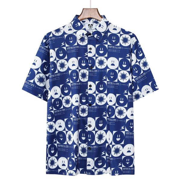 

mens fashion flower print shirts casual button down short sleeve hawaiian shirt suits summer beach designer dress shirts, White;black