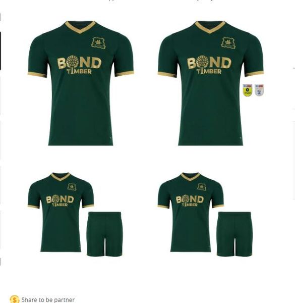 

23 24 plymouth argyle soccer jerseys 2023 2024 ryan hardie callum wright lewis camisetas de futbol adam randell football shirt men kids kit, Black;yellow