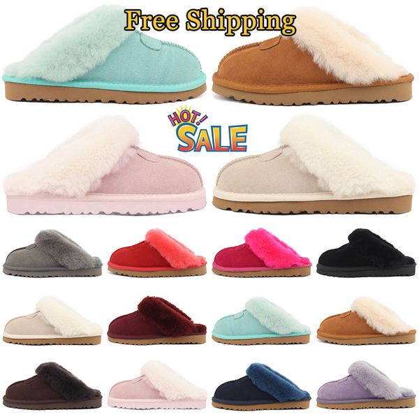 

australia classic slippers fluffy furry warm slipper australian boots khak black beige brown men women slides indoor outdoor winter snow sho