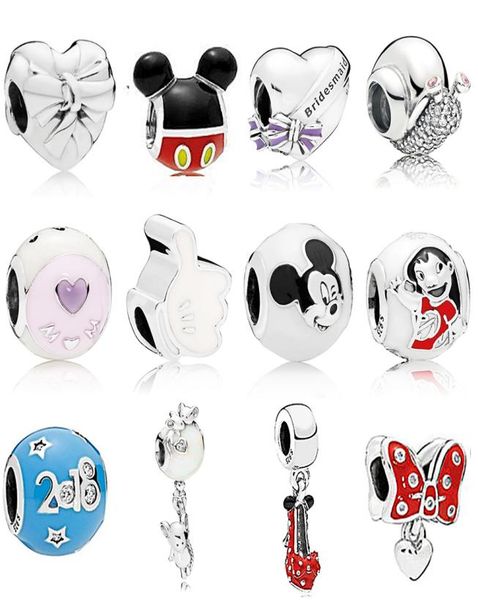 

new 2018 new 100% 925 sterling silver charm bead piercing snail heart crystal fit european women diy bracelet factory4435455, Black