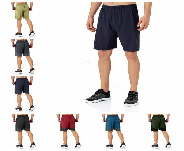 

designer men yoga short pants elastic waist sport quickundefineddrying running quarter leisure fitness mens yoga sports shorts knee length t