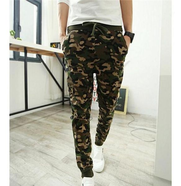 

wholecamo joggers pencil pants 2016 fashion slim fit camouflage pants men pants for track new arrival kh85340212070979, Black