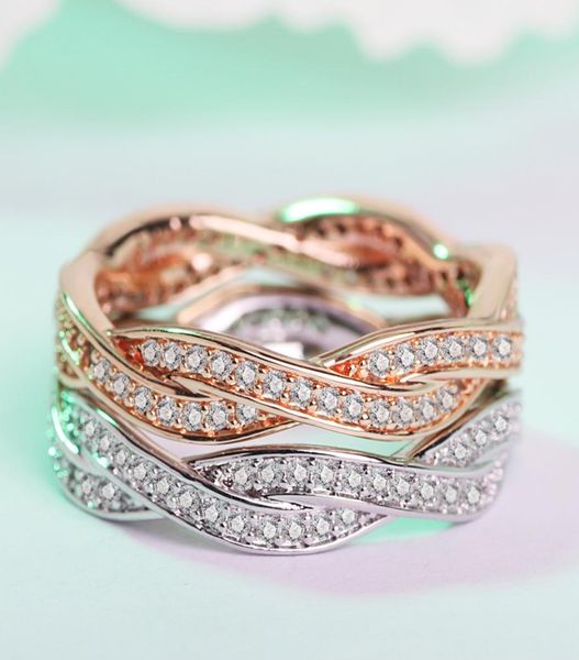 

vecalon 2 colors cross jewelry women finger ring cz diamond 925 sterling silver party wedding ring for women men fashion1517078, Slivery;golden