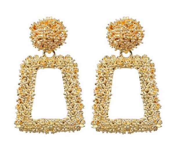 

luxury designer big vintage dangle earrings for women gold silver geometric statement earrings drop metal earring hanging jewelry 5088681