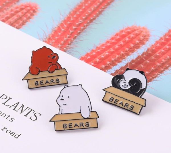 

customized cartoon animal alloy brooch exquisite lovely panda enamel pin badge clothing accessories man women fashion enamel jewel8204597, Gray
