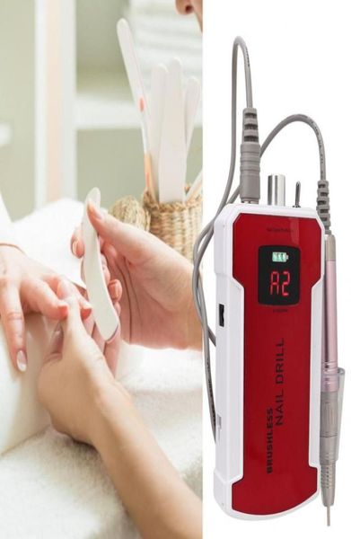 

portable nail drill pen 35000rpm nail grinding polishing machine electric drill tool manicure tools accessories 100240v3942561, Silver