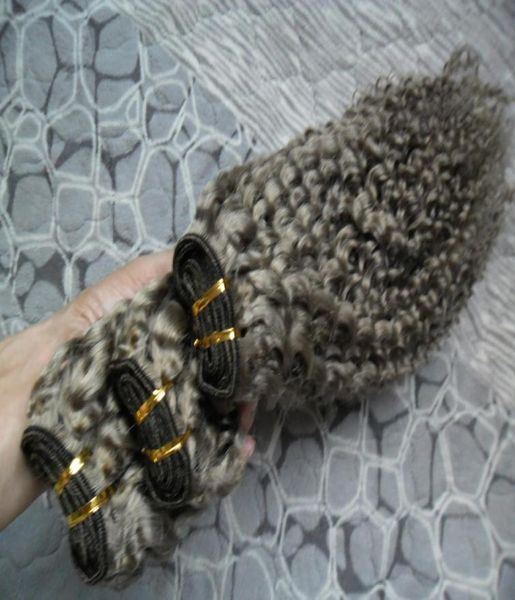

grey hair weave unprocessed virgin brazilian hair 300g brazilian kinky curly virgin human hair bundles 3pcs1022891, Black
