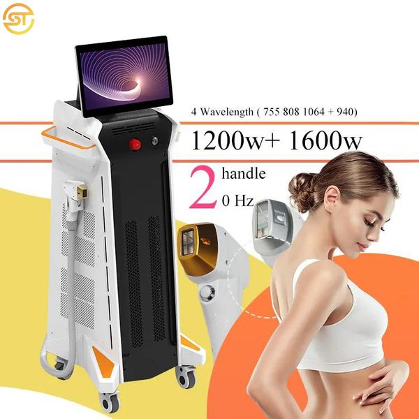 

super 1200w 2000w diode laser 808nm 2023 20hz alexandrite 755 808 1064 ice diode laser hair removal machine price, Black
