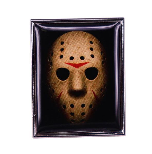 

jas0n v00rhees mask art lapel pin brooch badge horror movie halloween jewelry accessories3290463, Blue
