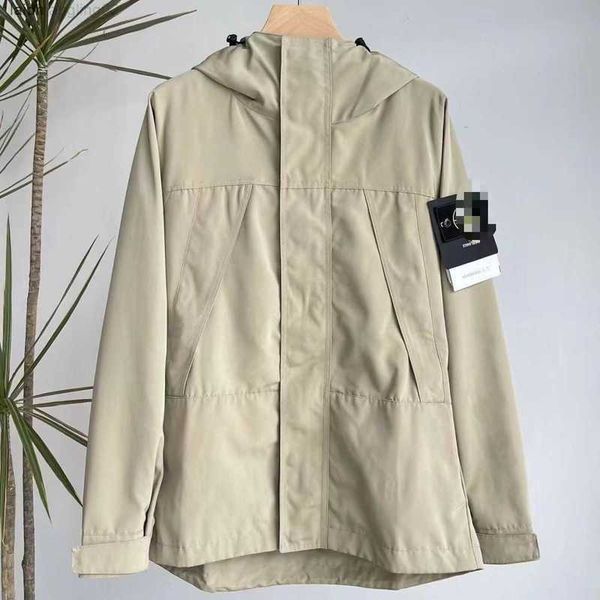 

compass knitwear stone hoodie street loose fit long sleeve pullover autumn and winter printed technology woolen sweatshirt islandranm, Black