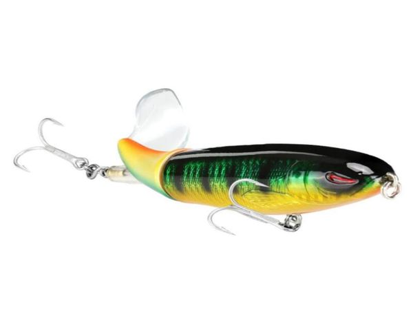 

new whopper plopper 1pc fishing lure 13g 90mm ater rotating tail vmc hooks bass fishing bait 8784967