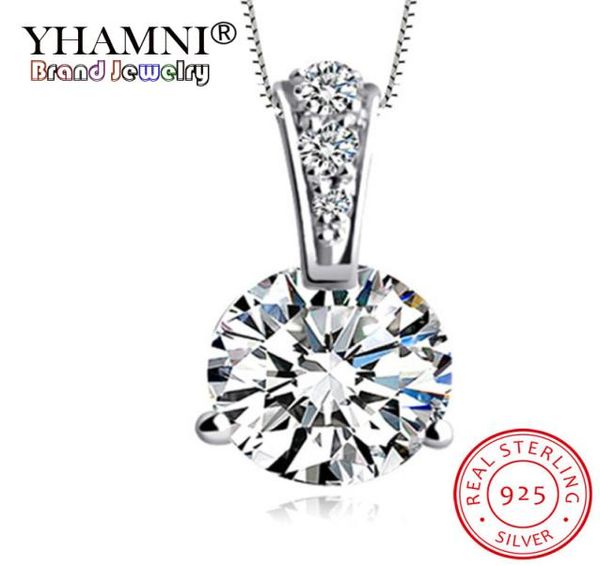 

100 real 925 sterling silver zircon small pendant necklace for women making jewelry gift wedding party engagement ln00485624922