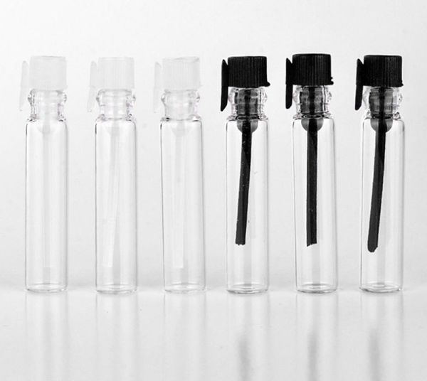 

100pcslot 1ml glass perfume bottle glass tube empty vial sample bottle dropper bottle paper box5748628