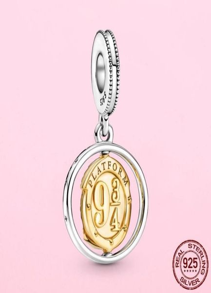 

other loose beads 100 real 925 sterling silver hedwig spinning dangle charm fit original bracelet making diy jewelry for women8652732