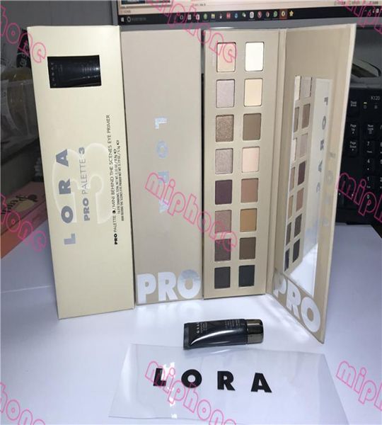 

real s lora pro 3 palette 16 color shimmer matte eye shadow palette mini behind the scenes eye primer dhl 7462722