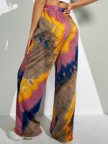 

women's tie drawstring waist sweatpants, White