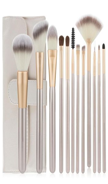 

12pcs professional makeup brushes set champagne gold blush powder foundation make up brush eyeshadow brushes cosmetics beauty tool1490730