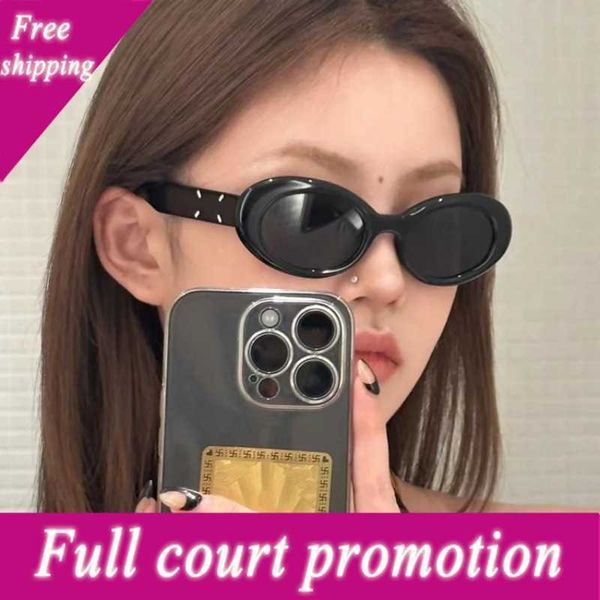 

special wholesale sunglasses oval net red same sunglass 2023 new female girls sunglass uv protection personality, White;black
