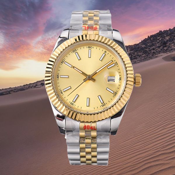 

8215 movement date just watches for men luxurious wristwatch904l steel mechanical watch ceramic bezel stainless automatic wristwatches women, Slivery;brown
