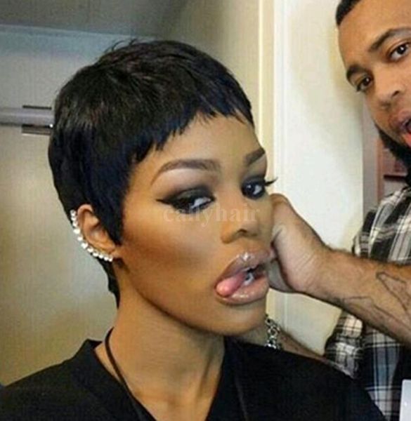 

unprocessed brazilian none full lace hair wigs none lace front short hair wigs with baby hair wigs for black women7008385, Black;brown