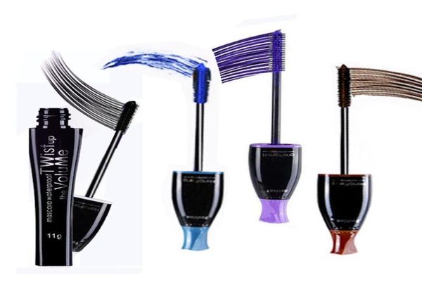 

4 color choose charm makeup waterproof long volume mascara lasting waterproof purple blue brown black mascara cosmetic4695255