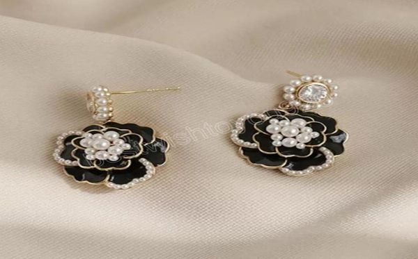 

925 silver pin statement crystal pearl metal dangle drop earrings fashion jewelry accessories for women party gifts4903648